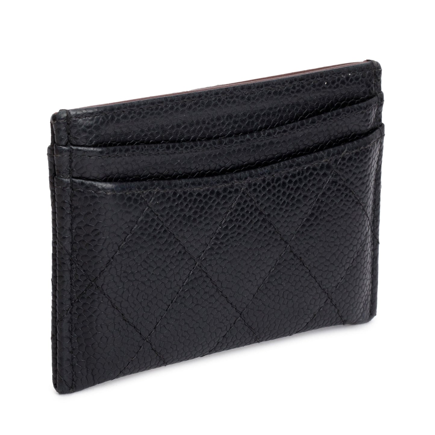 Chanel Black Caviar Leather Classic Card Holder