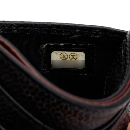 Chanel Black Caviar Leather Classic Card Holder