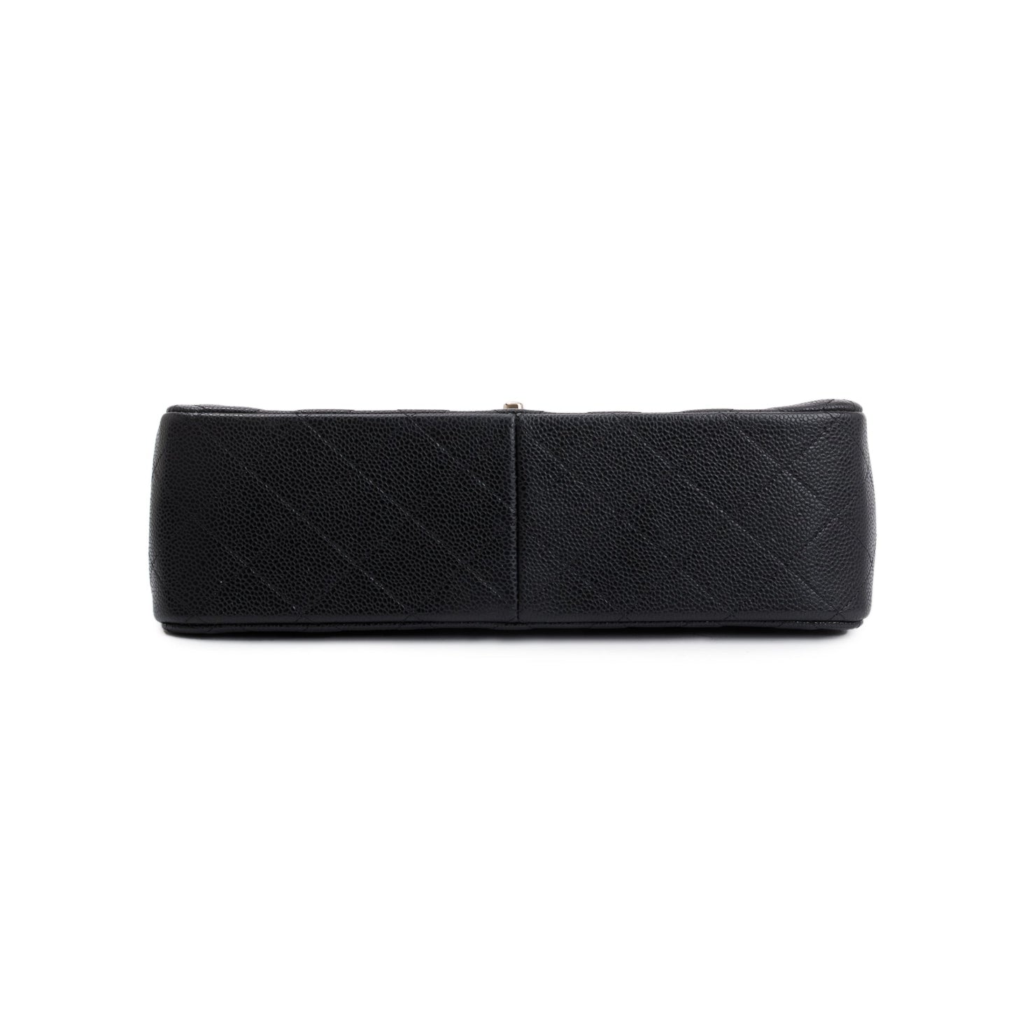 Chanel Black Caviar Leather Classic Jumbo Double Flap Bag