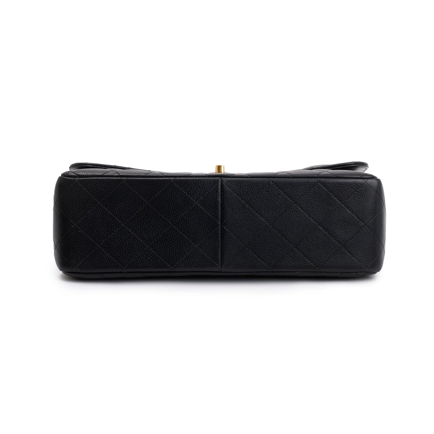 Chanel Black Caviar Leather Classic Jumbo Double Flap Bag