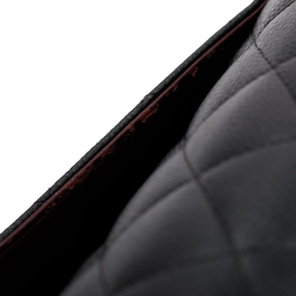 Chanel Black Caviar Leather Classic Jumbo Double Flap Bag