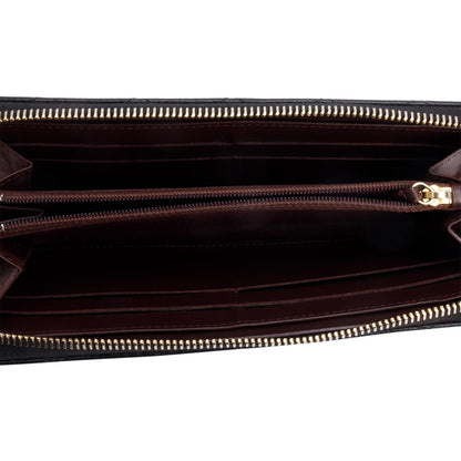Chanel Black Caviar Leather Classic Long Zipped Wallet