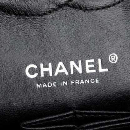Chanel Black Caviar Leather Classic Medium Double Flap Bag
