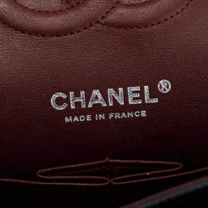 Chanel Black Caviar Leather Classic Medium Double Flap Bag