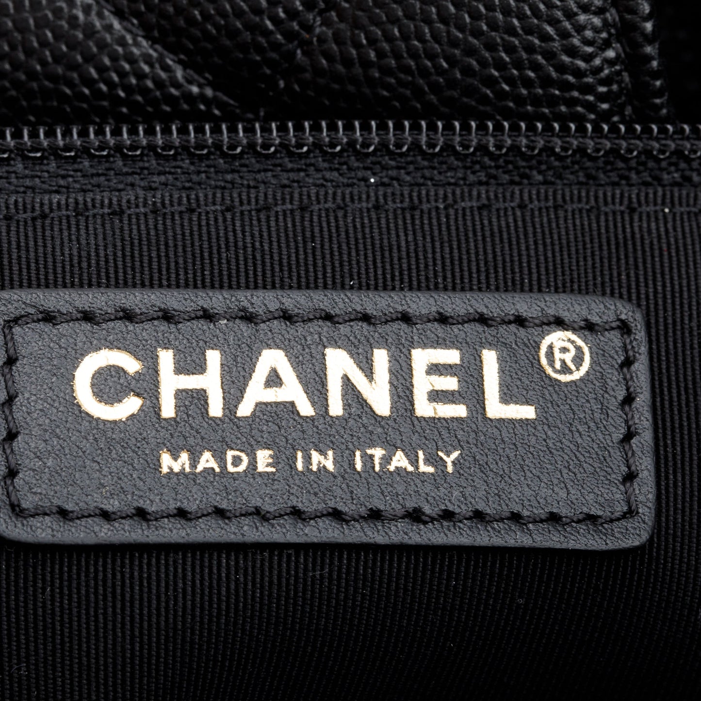 Chanel Black Caviar Leather Classic Timeless Large Shopping Tote