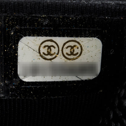Chanel Black Caviar Leather Classic Wallet on Chain