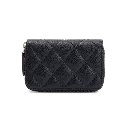 Chanel Black Caviar Leather Classic Zipped Coin Purse