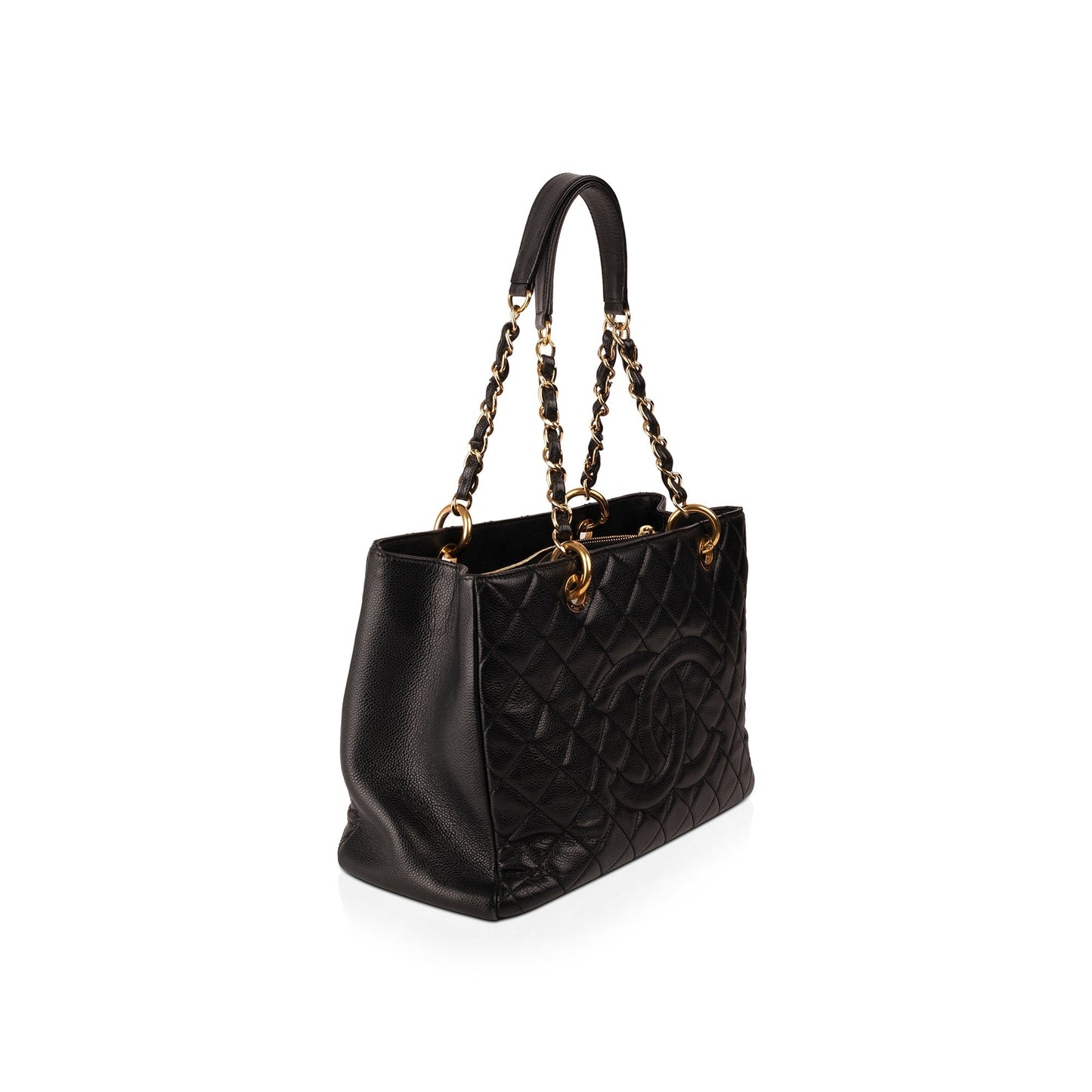Chanel Black Caviar Leather Grand Shopping Tote (GST)