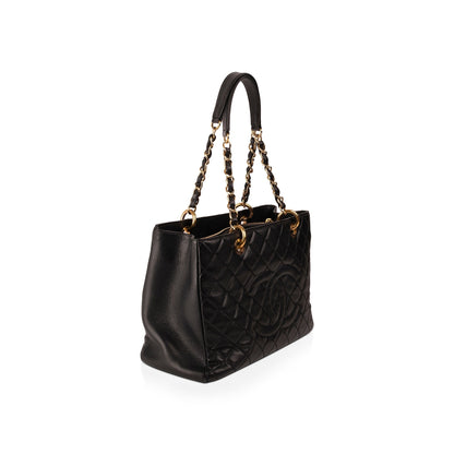 Chanel Black Caviar Leather Grand Shopping Tote (GST)