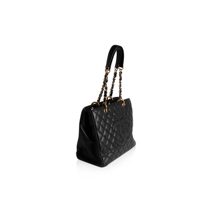 Chanel Black Caviar Leather Grand Shopping Tote (GST)