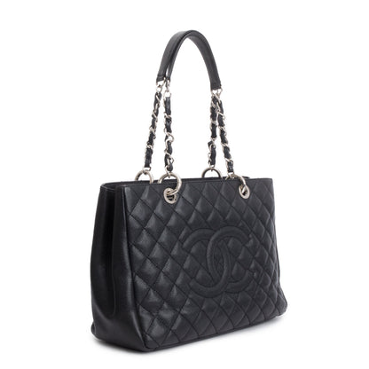 Chanel Black Caviar Leather Grand Shopping Tote (GST)