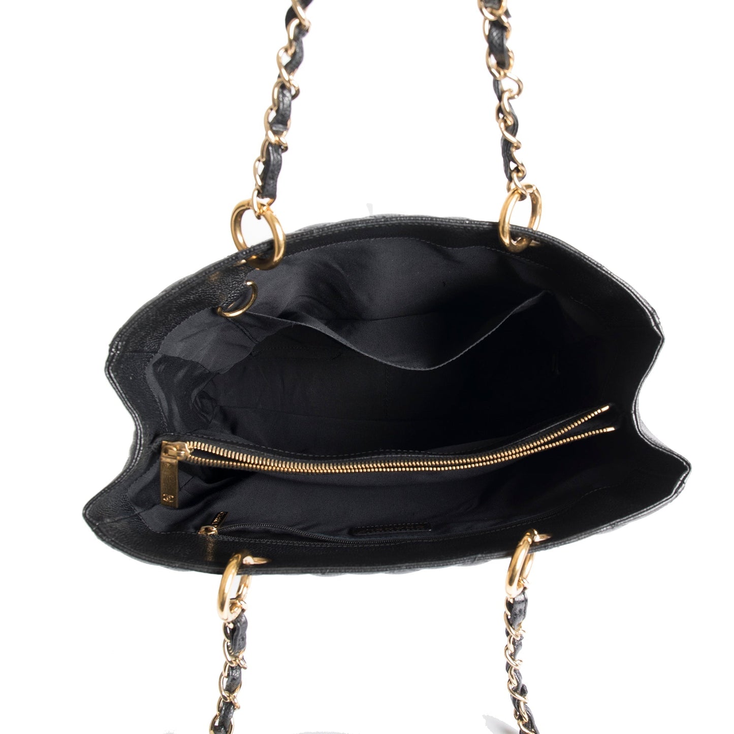 Chanel Black Caviar Leather Grand Shopping Tote (GST)