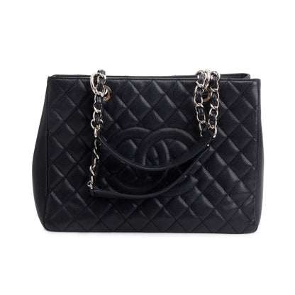 Chanel Black Caviar Leather Grand Shopping Tote (GST)