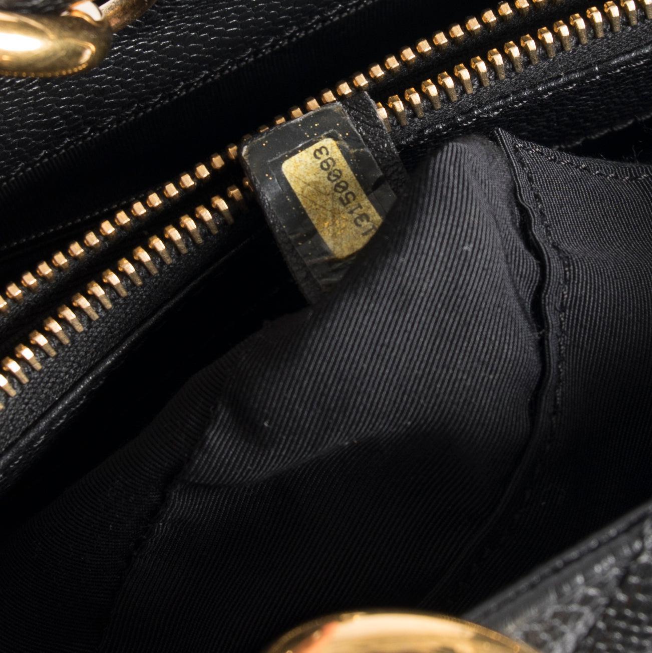 Chanel Black Caviar Leather Grand Shopping Tote (GST)