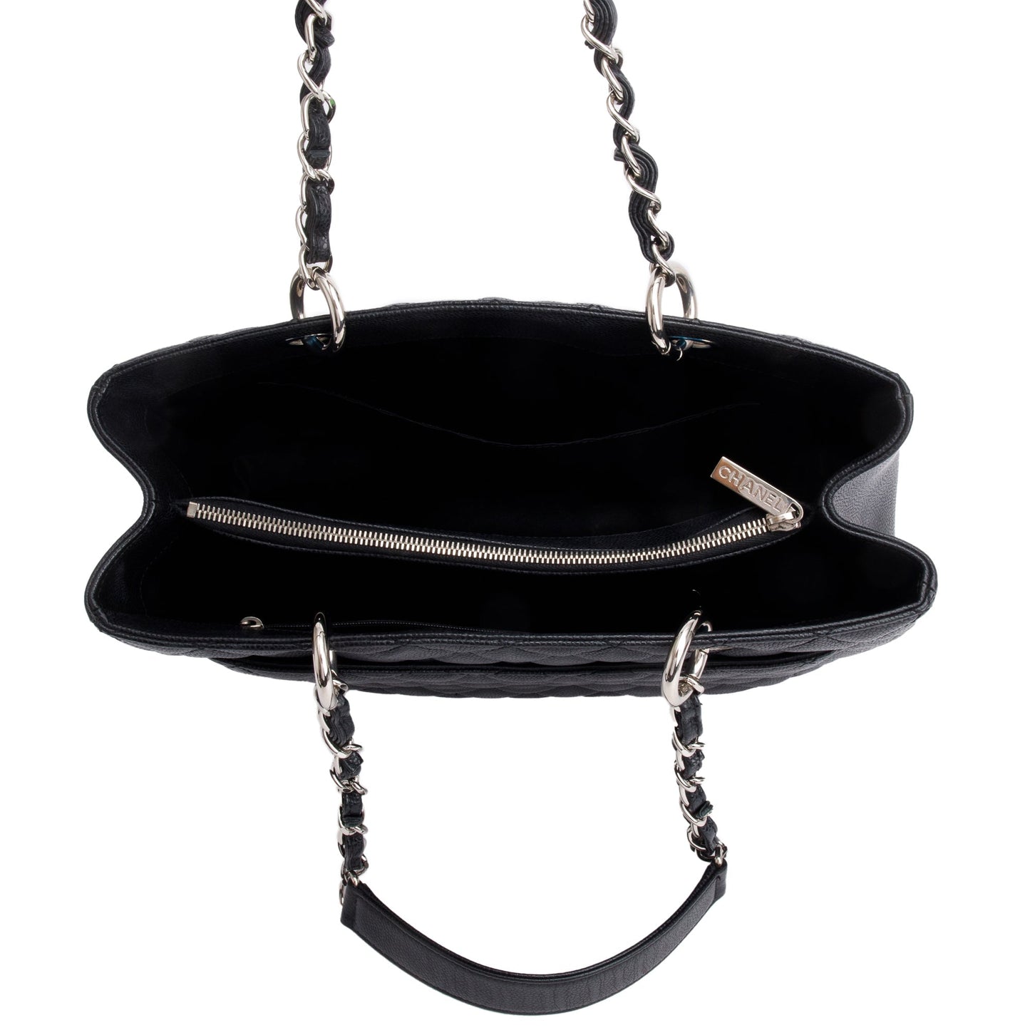 Chanel Black Caviar Leather Grand Shopping Tote (GST)