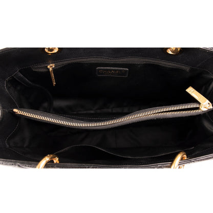 Chanel Black Caviar Leather Grand Shopping Tote (GST)