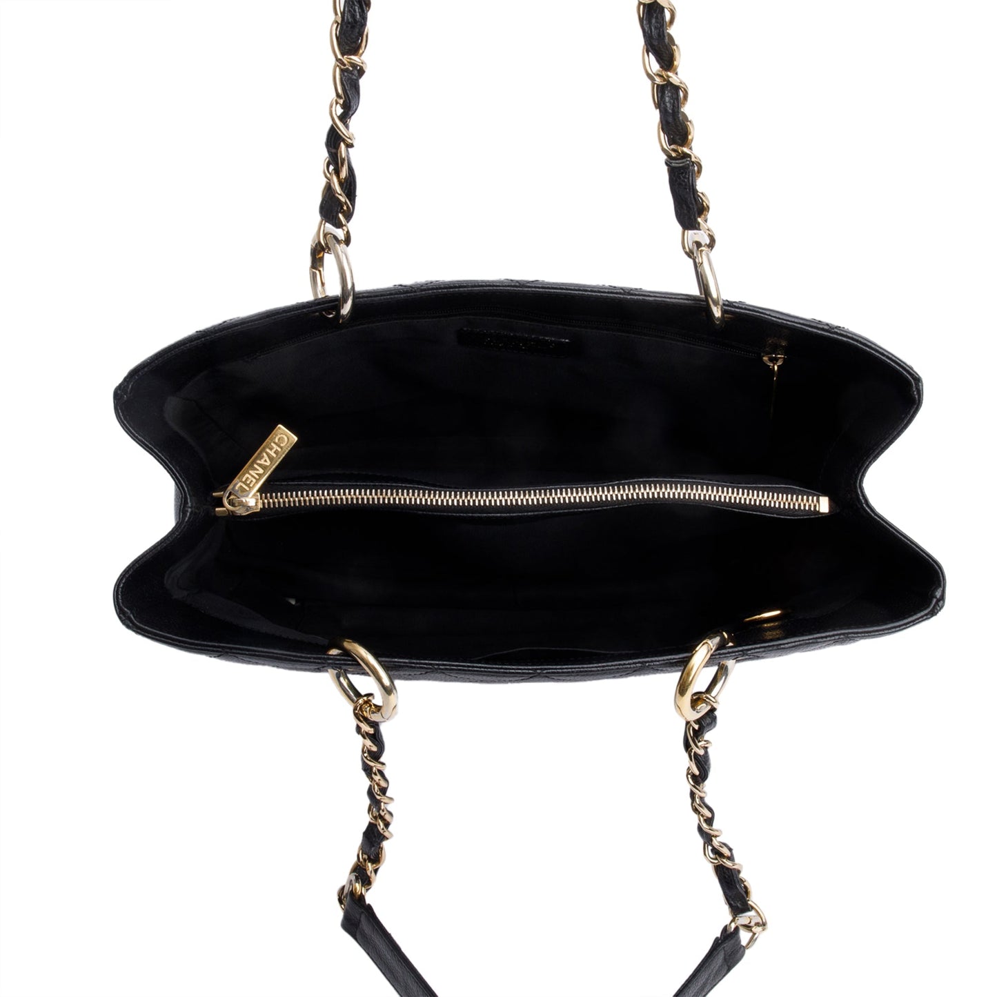 Chanel Black Caviar Leather Grand Shopping Tote (GST)