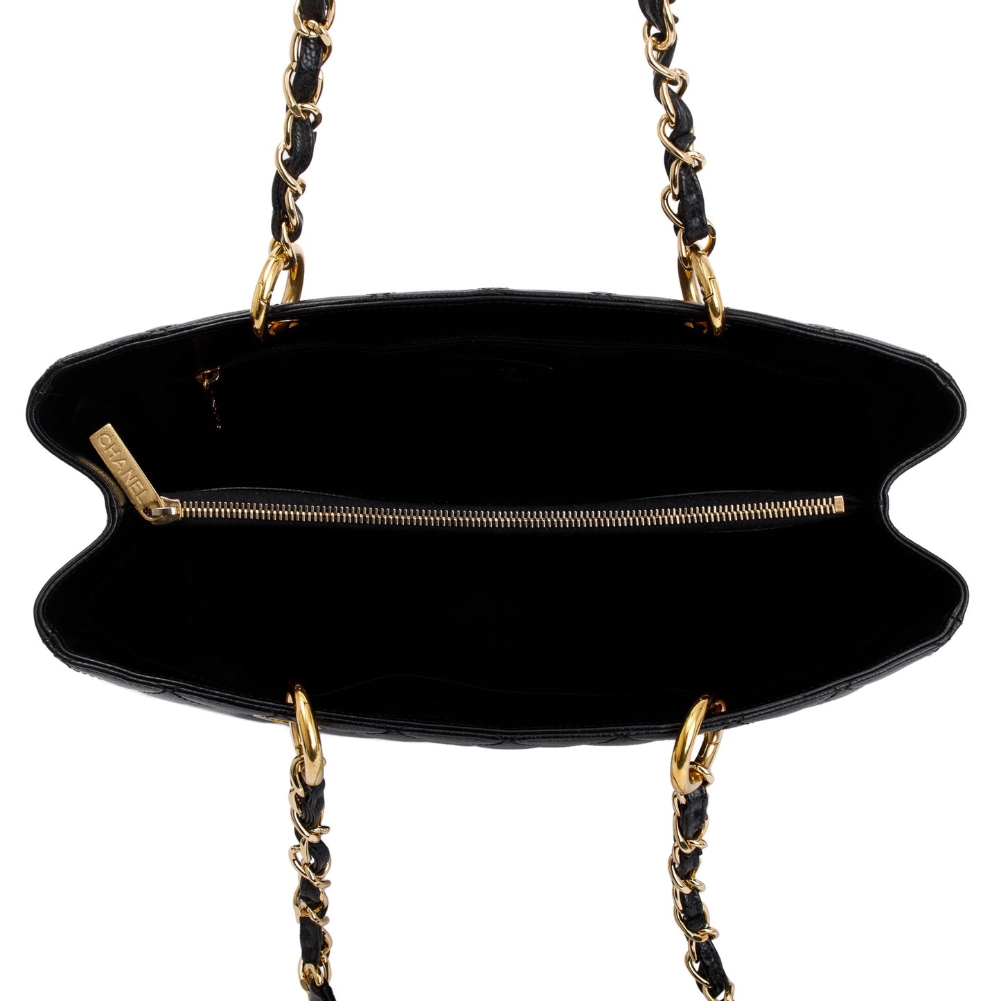 Chanel Black Caviar Leather Grand Shopping Tote (GST)