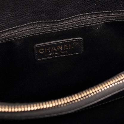 Chanel Black Caviar Leather Grand Shopping Tote (GST)
