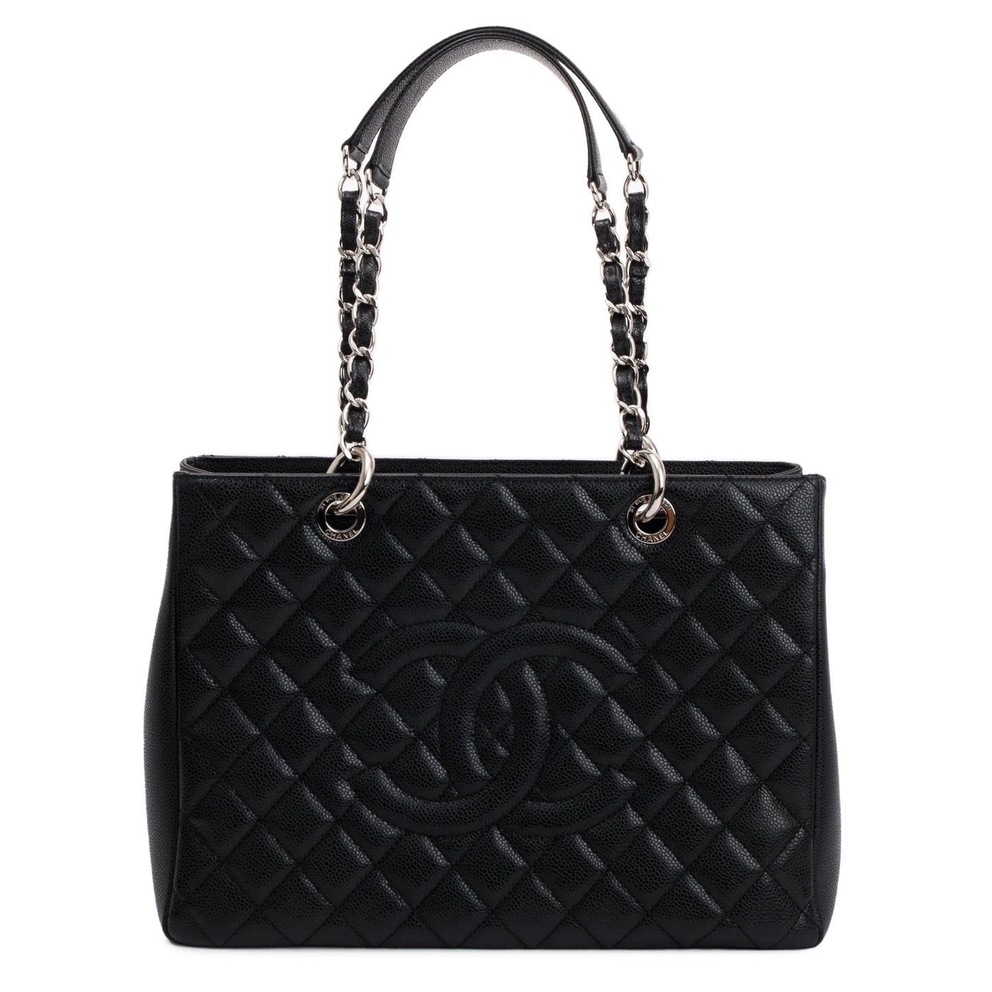 Chanel Black Caviar Leather Grand Shopping Tote (GST)