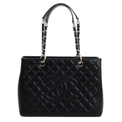 Chanel Black Caviar Leather Grand Shopping Tote (GST)