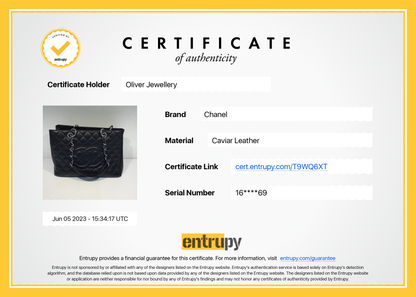 Chanel Black Caviar Leather Grand Shopping Tote (GST)