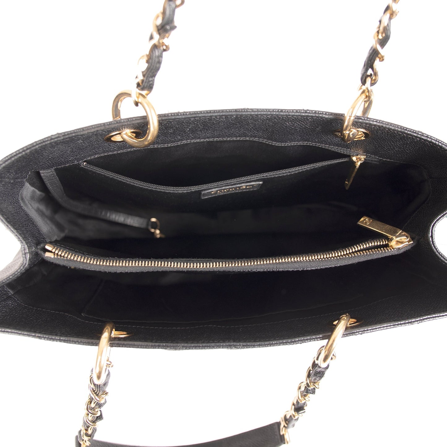 Chanel Black Caviar Leather Grand Shopping Tote (GST)