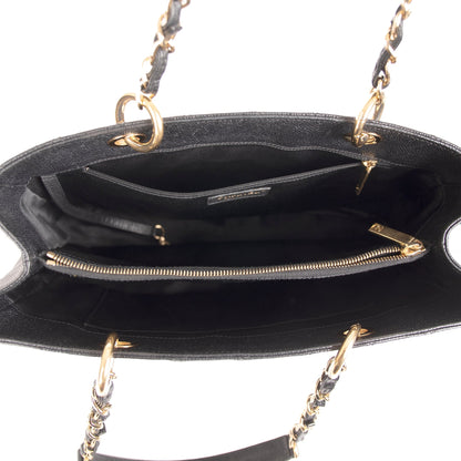 Chanel Black Caviar Leather Grand Shopping Tote (GST)
