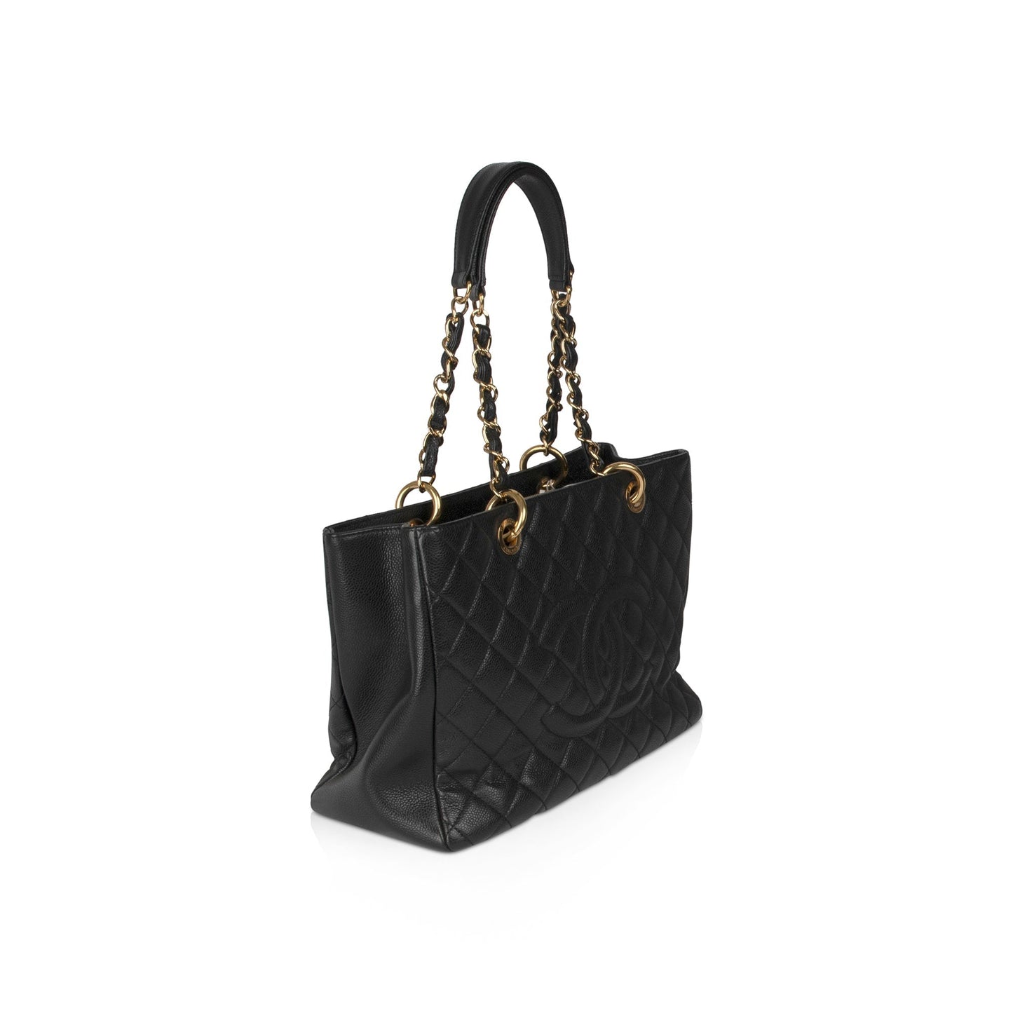 Chanel Black Caviar Leather Grand Shopping Tote (GST)