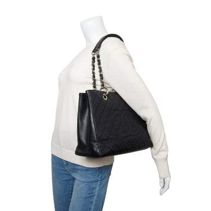Chanel Black Caviar Leather Grand Shopping Tote (GST)