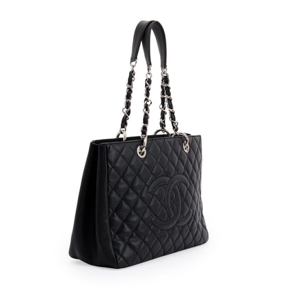 Chanel Black Caviar Leather Grand Shopping Tote (GST)