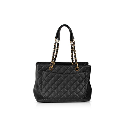 Chanel Black Caviar Leather Grand Shopping Tote (GST)