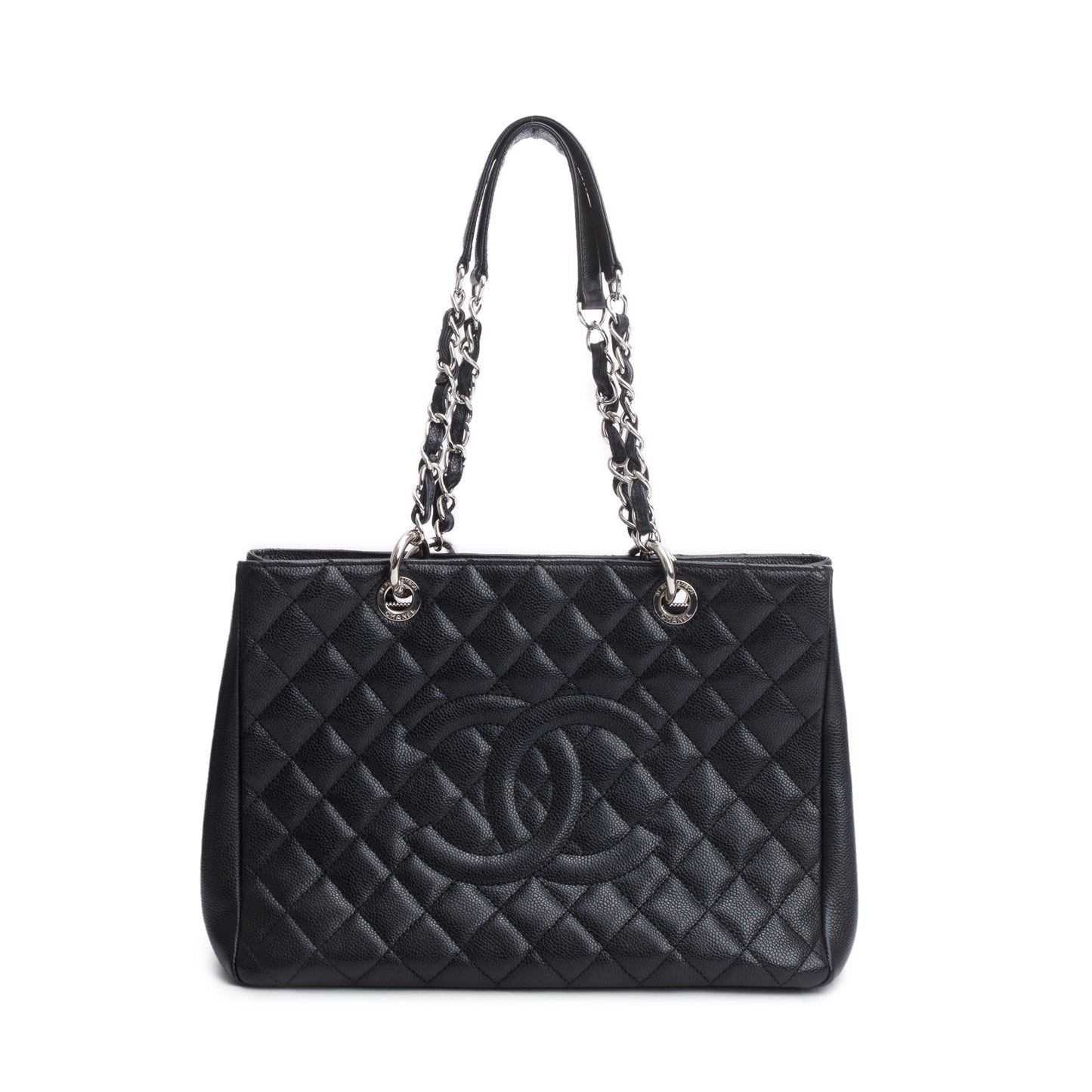 Chanel Black Caviar Leather Grand Shopping Tote (GST)