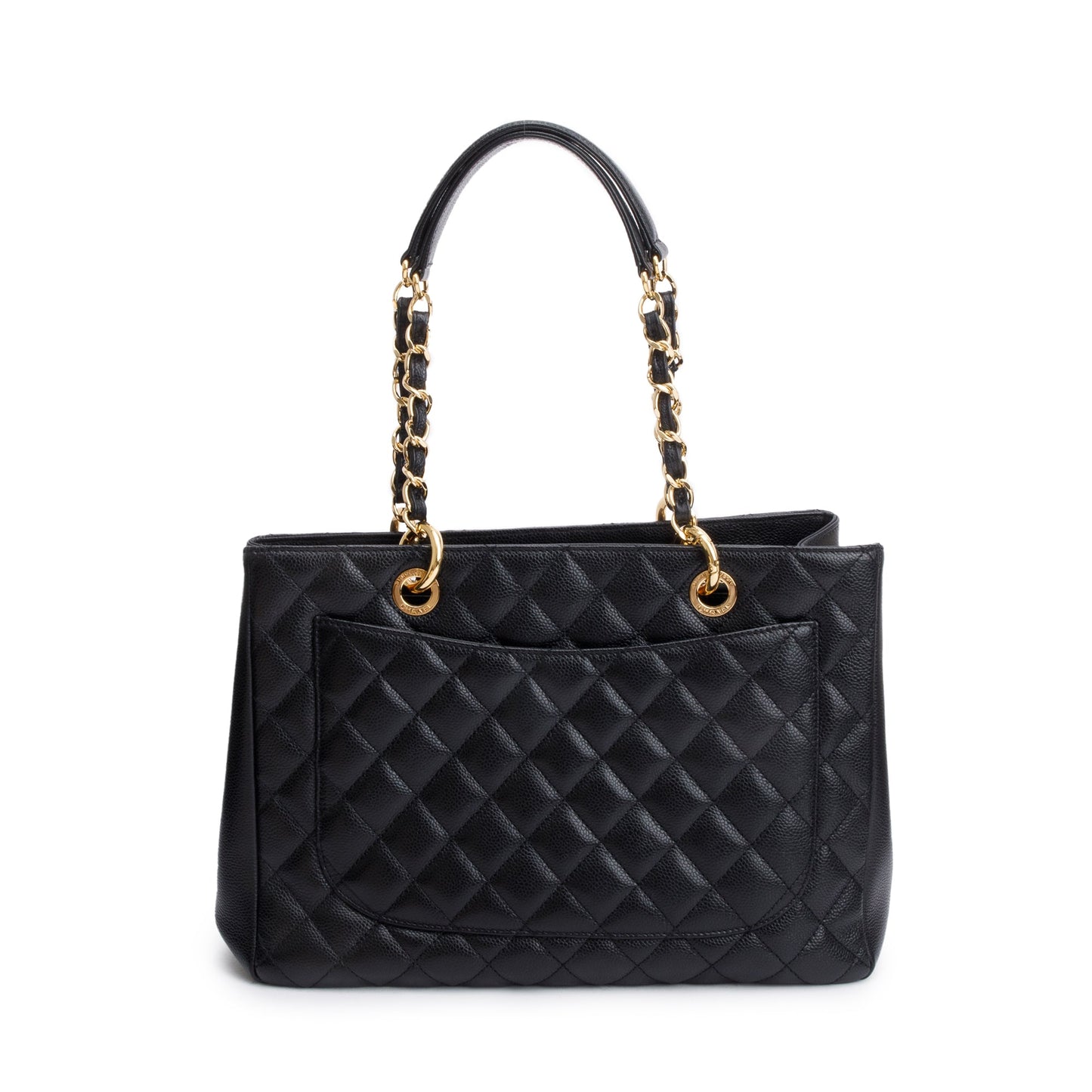 Chanel Black Caviar Leather Grand Shopping Tote (GST)