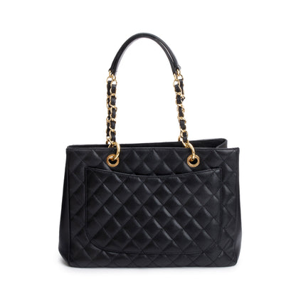 Chanel Black Caviar Leather Grand Shopping Tote (GST)