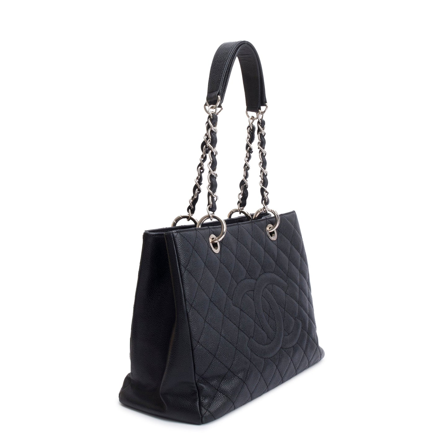Chanel Black Caviar Leather Grand Shopping Tote (GST)