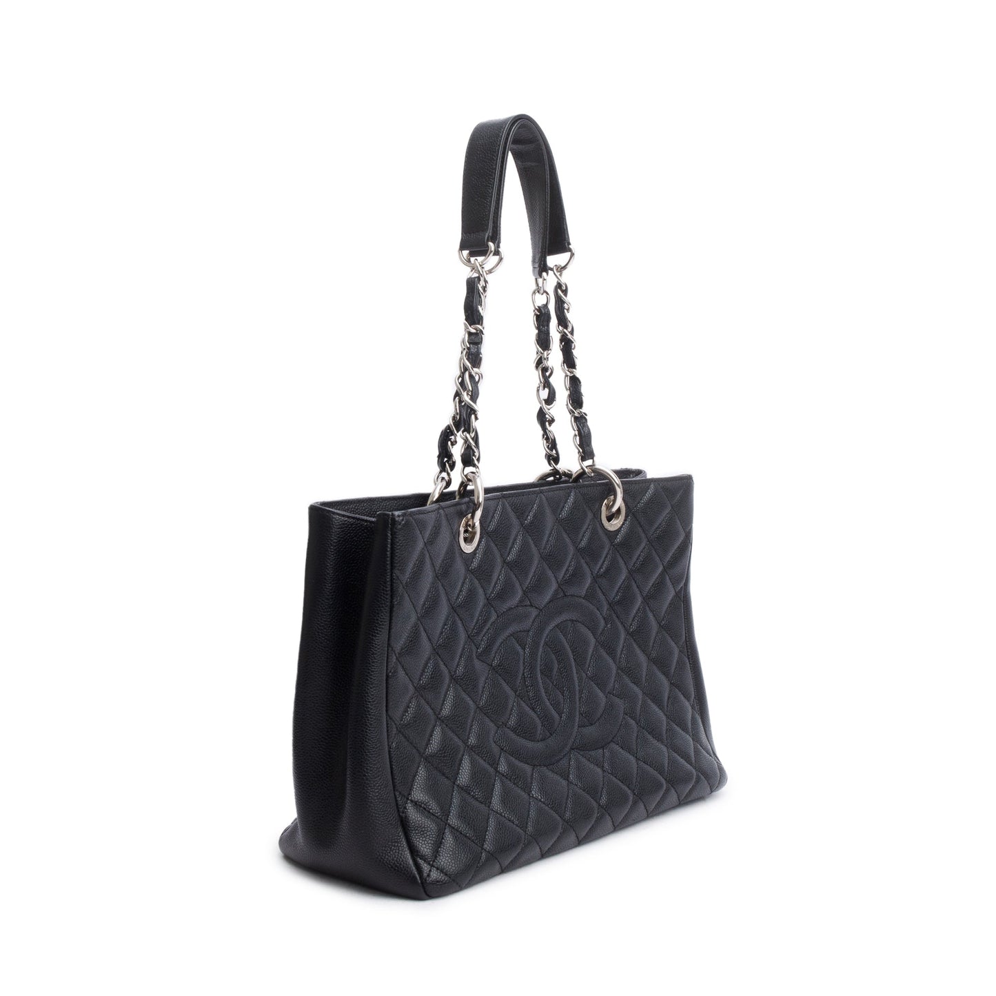 Chanel Black Caviar Leather Grand Shopping Tote (GST)