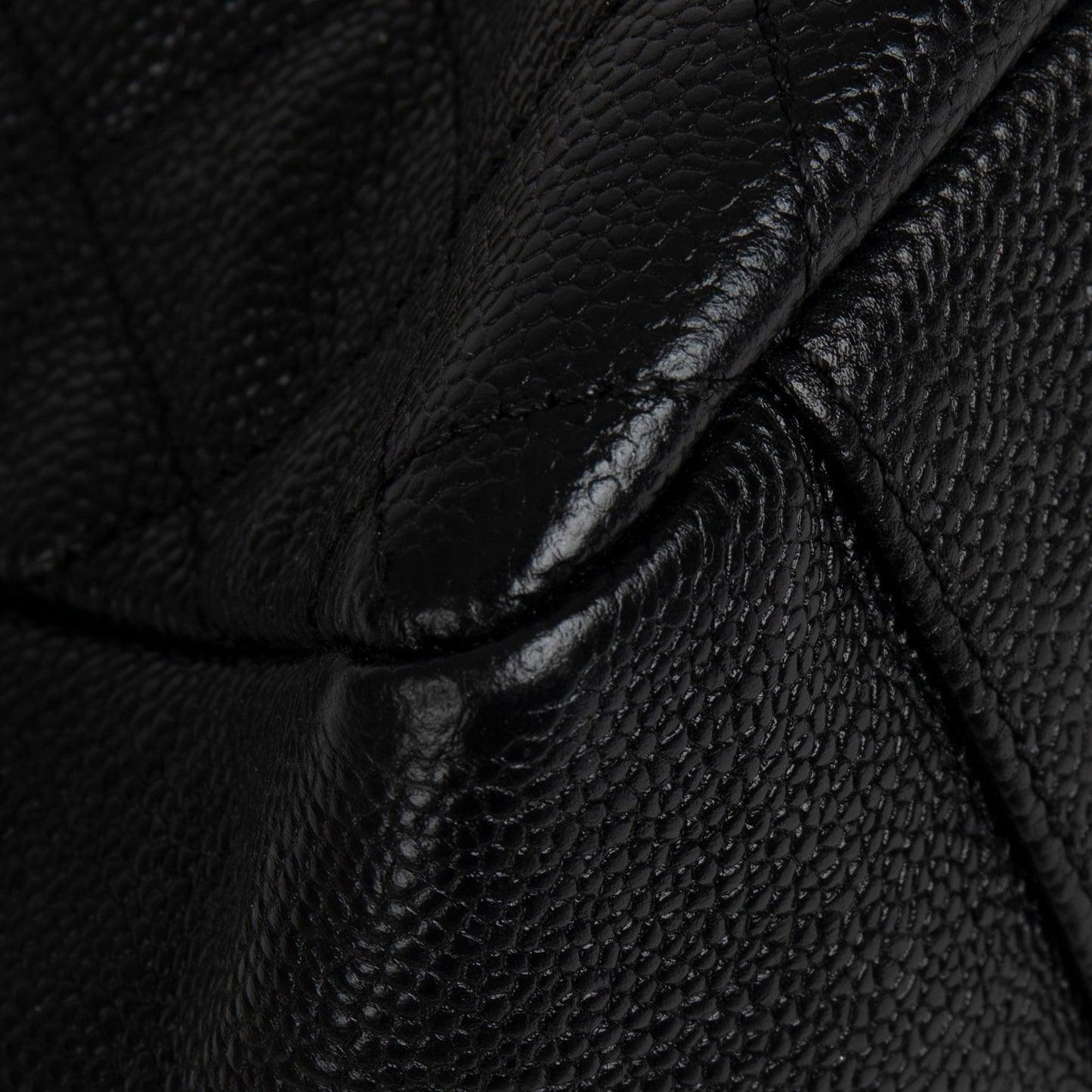 Chanel Black Caviar Leather Grand Shopping Tote (GST)