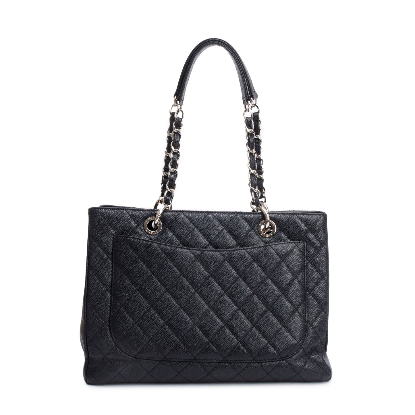 Chanel Black Caviar Leather Grand Shopping Tote (GST)
