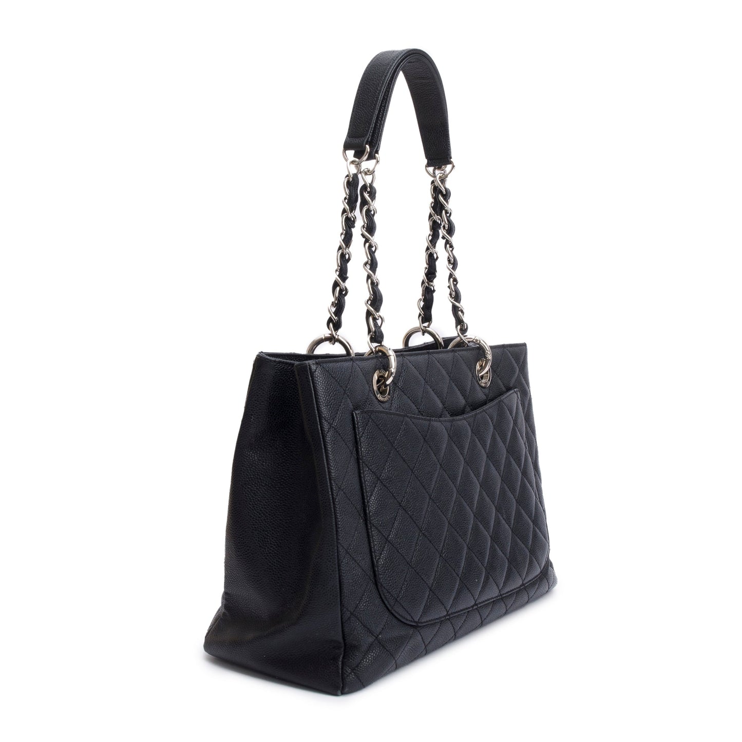 Chanel Black Caviar Leather Grand Shopping Tote (GST)