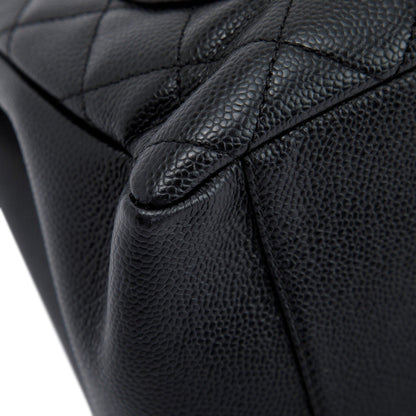 Chanel Black Caviar Leather Grand Shopping Tote (GST)