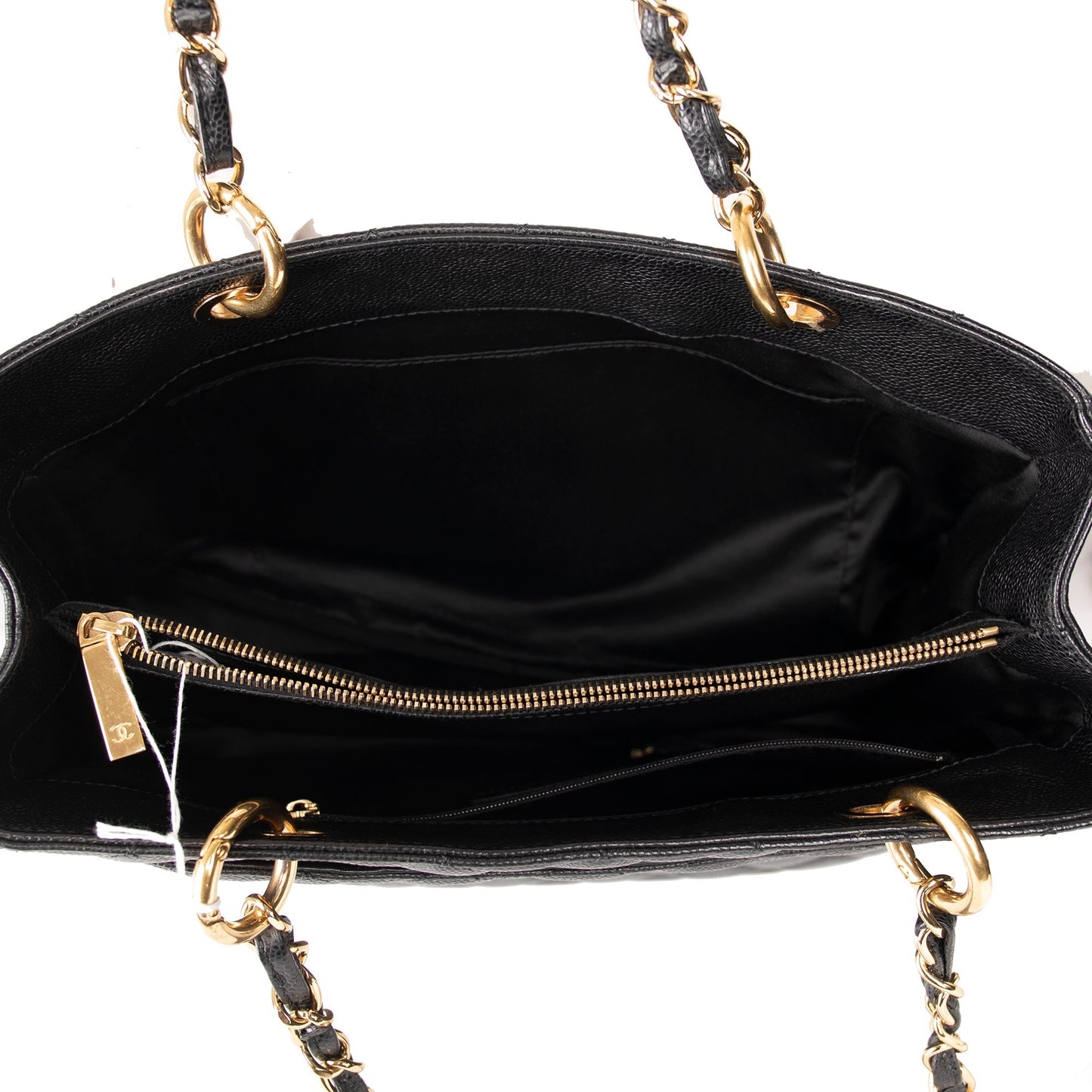 Chanel Black Caviar Leather Grand Shopping Tote (GST)