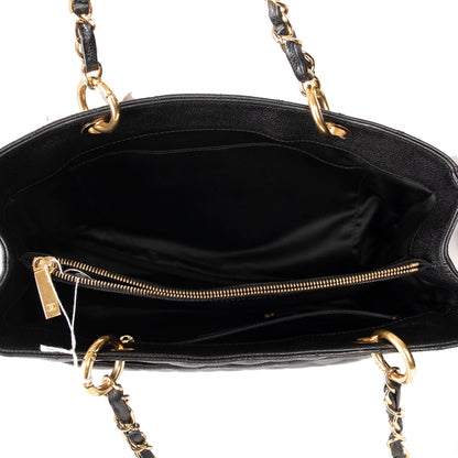 Chanel Black Caviar Leather Grand Shopping Tote (GST)
