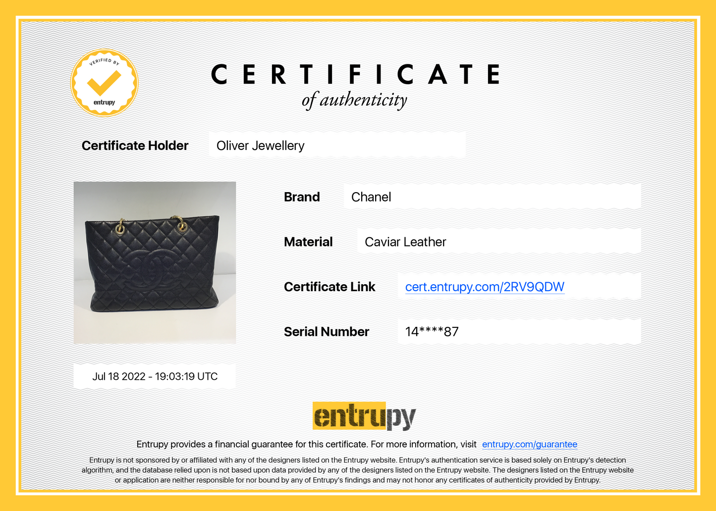 Chanel Black Caviar Leather Grand Shopping Tote (GST)