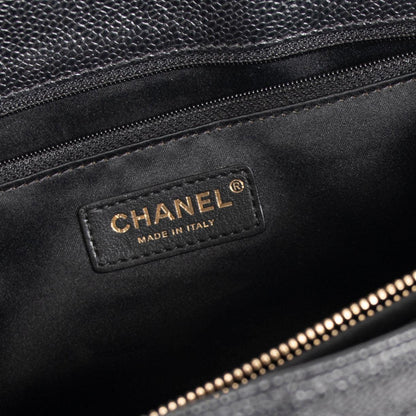 Chanel Black Caviar Leather Grand Shopping Tote (GST)