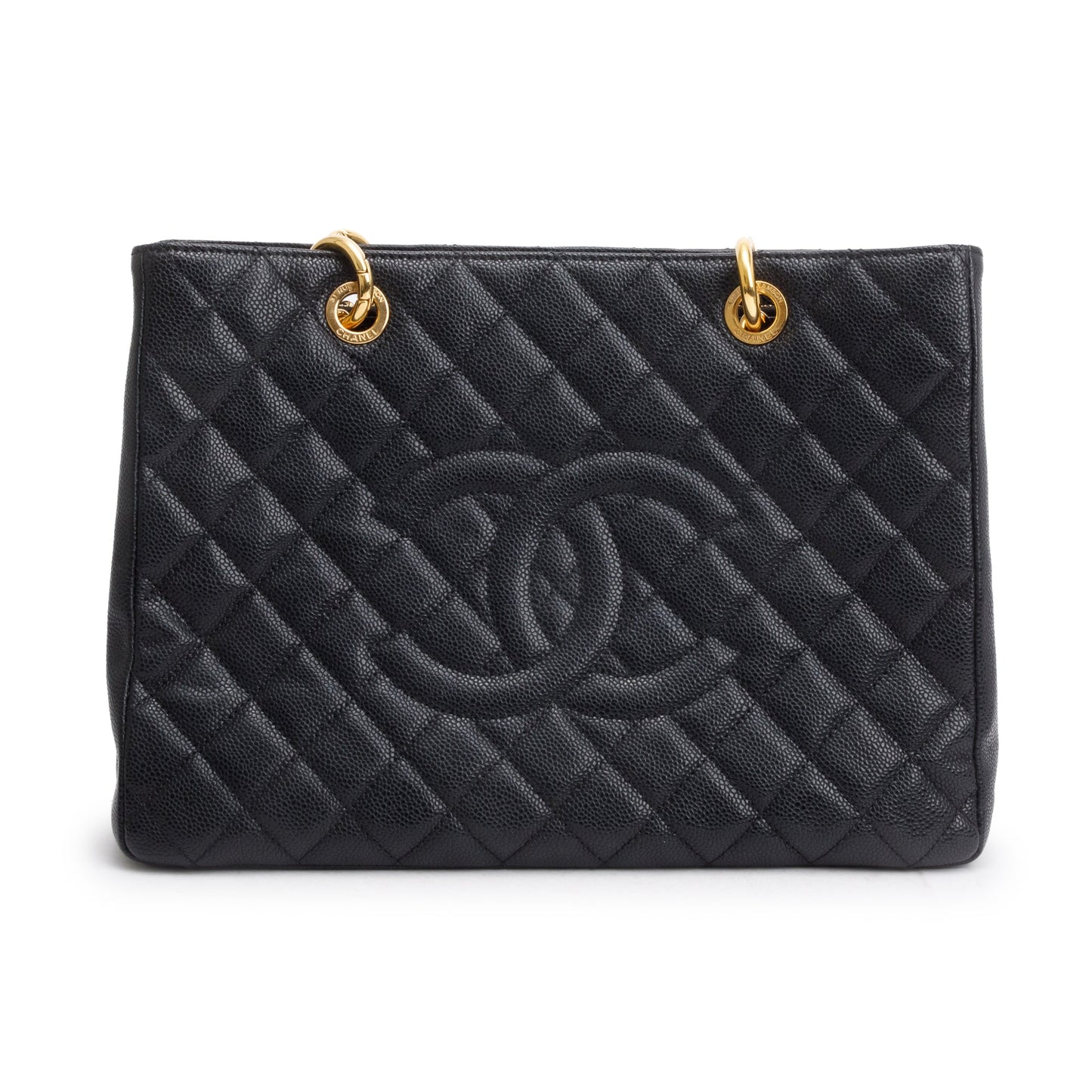 Chanel Black Caviar Leather Grand Shopping Tote (GST)