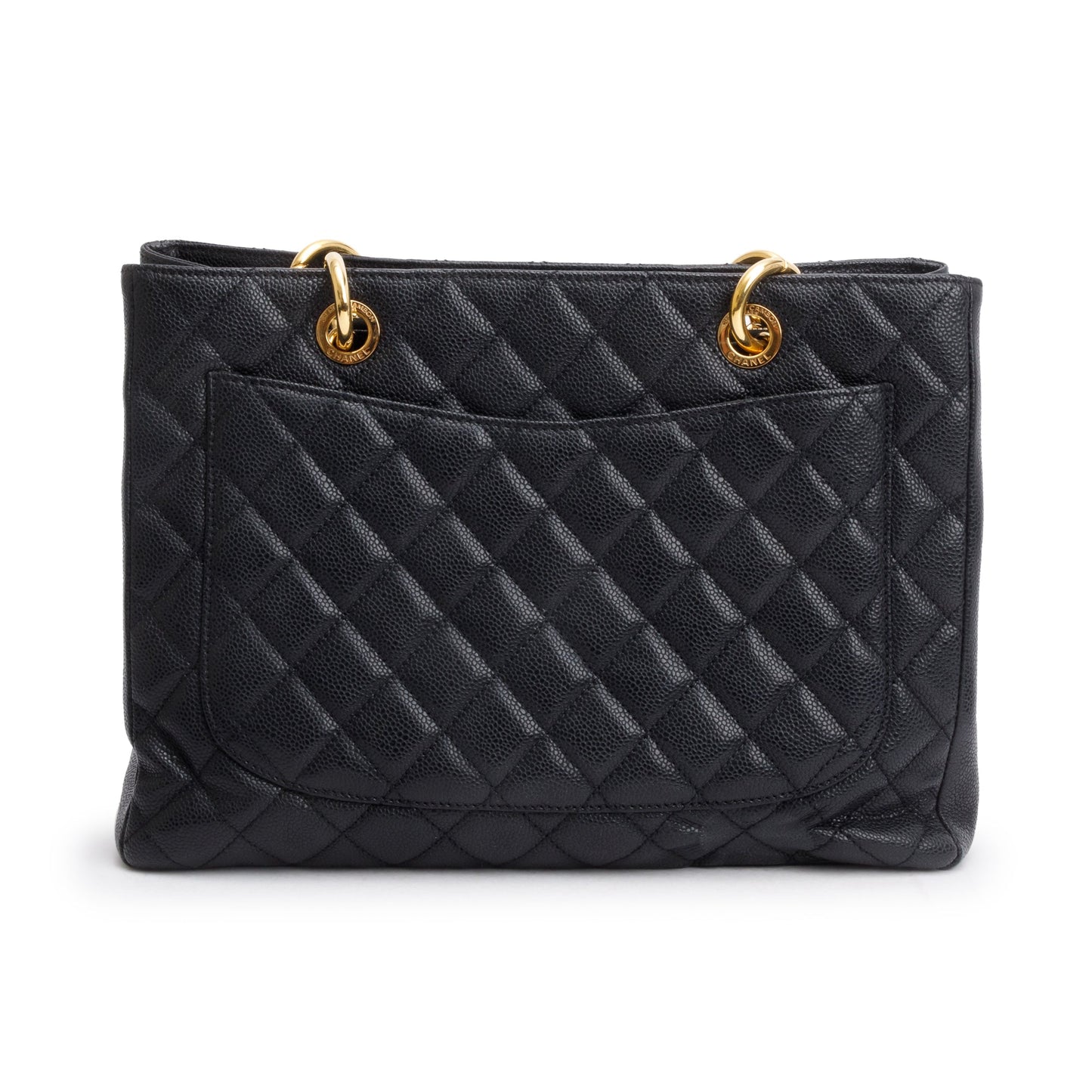 Chanel Black Caviar Leather Grand Shopping Tote (GST)