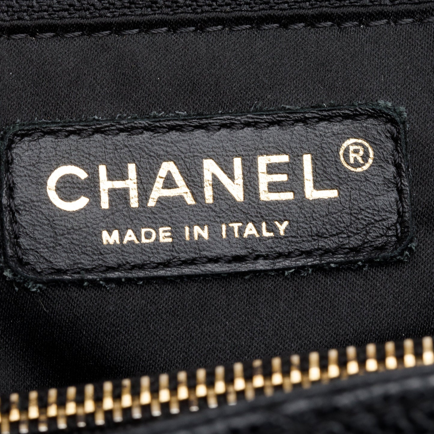 Chanel Black Caviar Leather Grand Shopping Tote (GST)