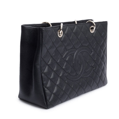 Chanel Black Caviar Leather Grand Shopping Tote (GST)