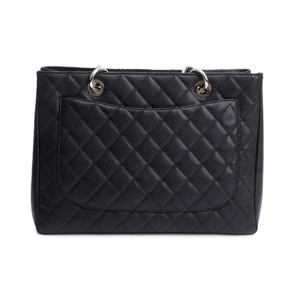 Chanel Black Caviar Leather Grand Shopping Tote (GST)